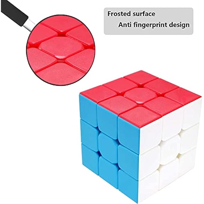 SPEED MAGIC CUBE STICKERLESS 3X3 3X3X3 SMOOTH MAGIC CUBE 3D TWIST BRAIN TEASERS STOCKING FILLER TOY - Image 2